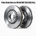 Rear Brake Discs for VW Golf MK7 2013-2020 (Pair)